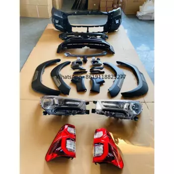 Автомобильные аксессуары для пикапа 4x4, Комплект переднего бампера для Toyota Hilux 2004 Vigo, обновление до Rocco 2020