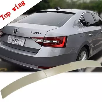 Автомобильные аксессуары для Skoda Superb 2016-2019, неокрашенный праймер из АБС-пластика, цветной задний багажник, губа, крыло, задний спойлер, украшение