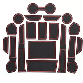 Автомобильные аксессуары для Toyota Hilux SR5 4X4 4DR Revo Hi-Rider 2015-2021, прокладка для межкомнатных дверей, прокладки для ворот, чашки с водой, Нескользящий Резиновый Коврик