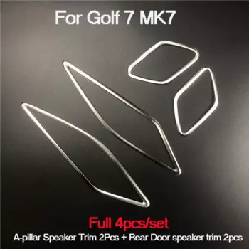 Автомобильные аксессуары для Volkswagen Golf 7 MK7 MK7.5 2014-2020 внутренняя передняя стойка задняя дверь динамик декоративная крышка отделка