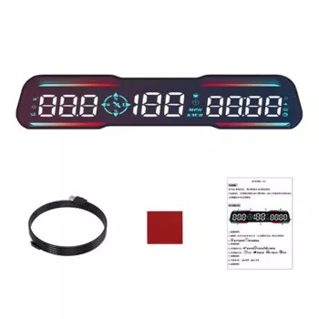 Автомобильные аксессуары G19, компас HUD км/ч миль/ч, автомобильный GPS-прибор с дисплеем, умная Цифровая Сигнализация, напоминание