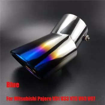 Автомобильные аксессуары, хромированная выхлопная труба из нержавеющей стали, чехол для Mitsubishi PAJERO V31, V33, V73, V93, V97 2007-2019