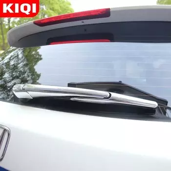 Автомобильные аксессуары KIQI для Honda HRV Vezel HR-V 2014-2020, хромированный стеклоочиститель из АБС-пластика для заднего стекла, накладка на лезвие, верхнее покрытие