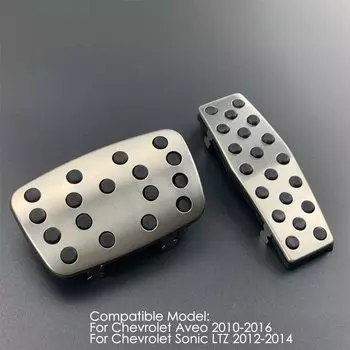 Автомобильные аксессуары, накладка на педаль газа тормоза акселератора из нержавеющей стали, подходит для Chevrolet Aveo Sonic, автомобильный Стайлинг