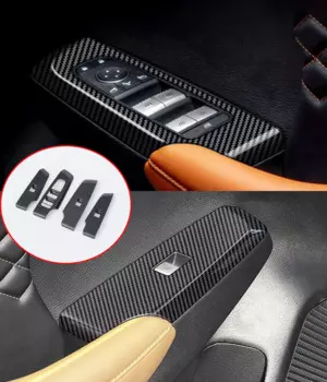 Автомобильные аксессуары, рамка для кнопки подъема стекла для Mitsubishi Outlander, автозапчасти, панель для подлокотника двери, декоративная крышка 2023