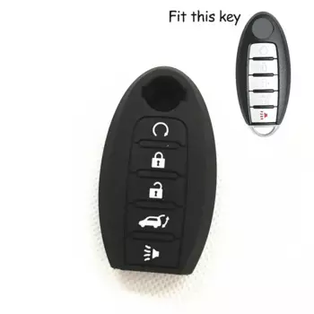 Автомобильные аксессуары силиконовый 5 кнопок силиконовый пульт дистанционного ключа чехол для Ниссан алтима Максима Pathfinder Oct26 2018