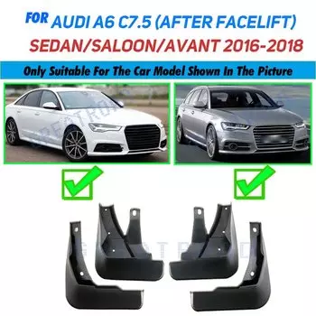 Автомобильные брызговики, брызговики, брызговики для аксессуаров для крыльев для Audi A6 (C7.5), личная подтяжка, модель 2016 2017 2018