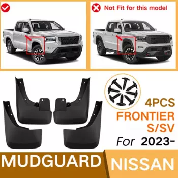 Автомобильные брызговики, брызговики на крыло для Nissan Frontier S/SV 2023, сменные аксессуары для автомобиля