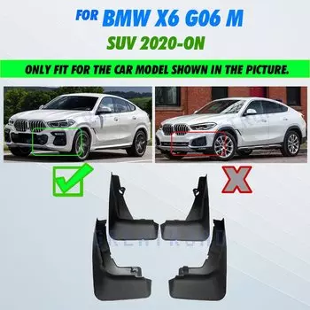 Автомобильные брызговики для BMW X6 G06 M-Sport 2020 2021, брызговики на крыло, брызговики, аксессуары для брызговиков