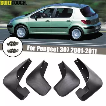 Автомобильные брызговики для Peugeot 307 3dr и 5dr Hatchback Hatch 4-дверный седан 2001-2011, брызговики, брызговики, брызговики, крыло