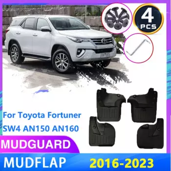 Автомобильные брызговики для Toyota Fortuner SW4 AN150 AN160 2016 ~ 2023 брызговики на крыло брызговики аксессуары для передних и задних колес