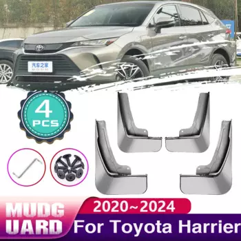 Автомобильные брызговики для Toyota Harrier XU80 2020 2021 2022 ~ 2024, брызговики, краска для выпечки, брызговики, наклейки, аксессуары