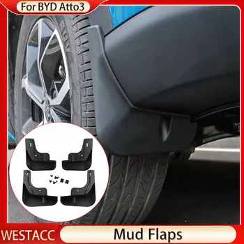 Автомобильные брызговики из АБС-пластика, брызговики, брызговики на крыло для BYD Atto 3 Yuan Plus Atto 3 2022 2023, аксессуары