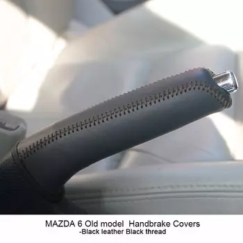 Автомобильные чехлы ручника, чехол для Mazda 6 2007-2015, ручки тормоза, крышка из натуральной кожи, автомобильный Стайлинг