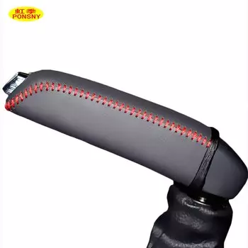 Автомобильные чехлы ручника PONSNY чехол для Citroen C4 авто ручной тормоз оригинальный кожаные рукоятки чехол