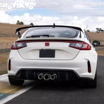 Автомобильные декоративные Спойлеры ABS Тип R Стиль задний спойлер багажника для Honda Civic хэтчбек 11-го поколения 2022 2023