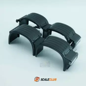 Автомобильные детали для прицепа Scaleclub 1/14, заднее крыло, заднее крыло для Tamiya Lesu Scania Man Actros Volvo, Радиоуправляемый грузовик