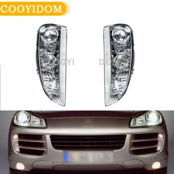 Автомобильные DRL для Porsche Cayenne 2007 2008 2009 2010 передний бампер светильник для вождения авто дневные ходовые огни противотуманные фары