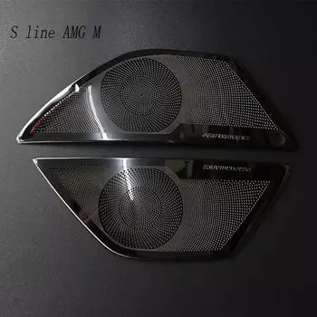 Автомобильные дверные стереодинамики, наклейки, накладка для M Performance, декоративная панель для BMW F10 F18 серии 5, автоаксессуары