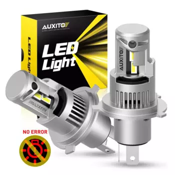 AUXITO 2x 9003 H4 Светодиодные фары дальнего ближнего света Canbus Turbo H4 Светодиодные фары без ошибок 100 Вт Высокая мощность 20000LM Супер яркий белый