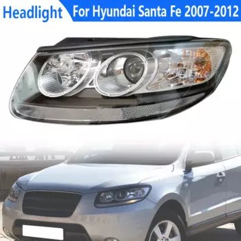 Автомобильные фары для Hyundai Santa Fe 2007 2008 2009 2010 2011 2012, галогенсветильник фары на передний бампер HY2502156