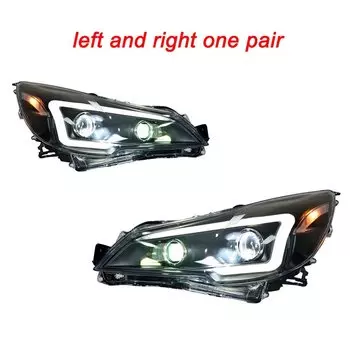 Автомобильные фары для SUBARU Outback Legacy 2010-2017, новый стиль, полностью светодиодные фары в сборе, обновленный комплект аксессуаров для линз проектора