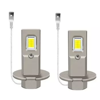 Автомобильные фары головного света H3, лампы фар головного света, безвентиляторные Противотуманные фары H3, дневные фонари, супер яркие противотуманные фары 6000K, 12 В, 24 В, 2 шт