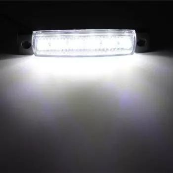 Автомобильные габаритные огни LED 12/24 В 6 SMD Светодиодный автомобильный автобус Грузовик Боковой указатель поворота Габаритный индикатор Светодиодный фонарь для прицепа Задний боковой фонарь