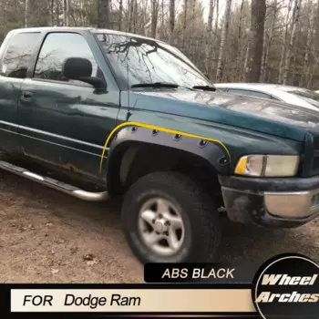 Автомобильные колесные арки, боковые накладки на крылья для Dodge Ram 1994-2002 1500 2500 3500, колесные арки, расширители крыльев, брызговики, черные ABS