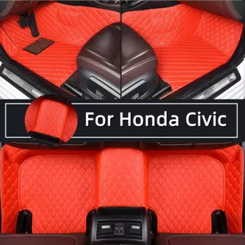 Автомобильные коврики для Honda Civic 2016, 2017, 2018, 19, 20, 2021, 2022