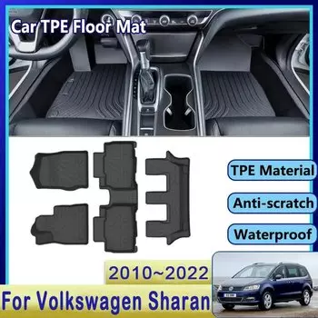 Автомобильные коврики для VW Volkswagen Sharan, SEAT Alhambra 7N 2012 ~ 2020, 5 сидений, 7 сидений, водонепроницаемые коврики LHD, коврики для ног, автомобильные аксессуары