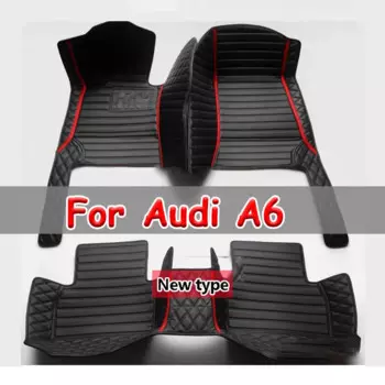 Автомобильные коврики из искусственной кожи на заказ для Audi A6 Avant 4G5 4GD C7 A6 Allroad 4GH 4GJ 2007-2018
