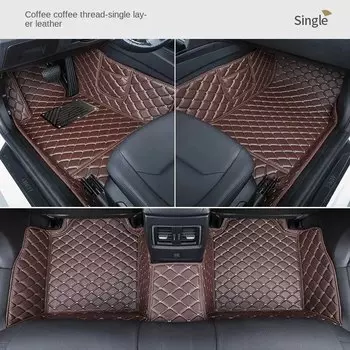 Автомобильные коврики из искусственной кожи под заказ для Mercedes Benz GL Class X164 X166 GLS, 6 сидений, 7 сидений, аксессуары для интерьера