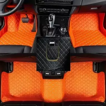 Автомобильные коврики на заказ для Volkswagen Vw Passat B6 2005-2011 года, искусственная кожа, карманный ковер для телефона, аксессуары для интерьера автомобиля