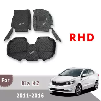 Автомобильные коврики RHD для Kia K2 Rio 3 2016 2015 2014 2013 2012 2011