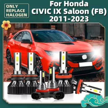 Автомобильные лампы 12 В, фонари 6000K, комплект ламп для Honda Civic IX седан (FB) 2023 2022 2021 2020 2019 2018 2017 2016 2014 2013 2012 2011