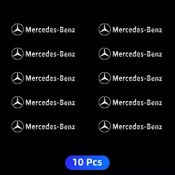 Автомобильные металлические наклейки на эмблему стеклоочистителя, светоотражающие декоративные наклейки для Mercedes benz A C E S Class CLA CLS W212 W213 W204 W205, аксессуары