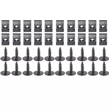 Автомобильные мотоциклы, металлические зажимы U-образного типа, прокладки, саморезы, крепежные детали, универсальный автомобильный скутер, защита от ржавчины, винт, пряжка