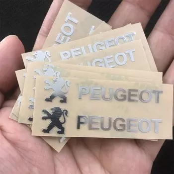 Автомобильные наклейки для Peugeot Letter Logo 206 208 307 308 408 2008 3008 406 407 107 207 4007 4008 5008 Аксессуары для авто украшения