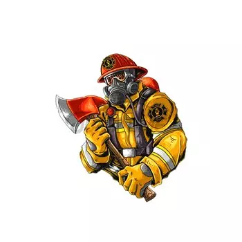 Автомобильные наклейки для пожарных, водонепроницаемая наклейка, виниловые наклейки, устойчивые к царапинам для JDM SUV RV 13X10,8 см