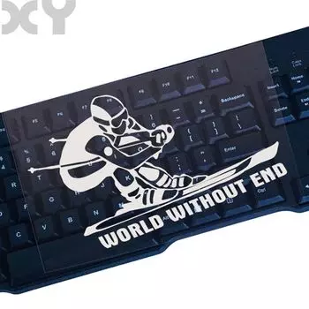 Автомобильные наклейки «Мир без конца», Стайлинг автомобиля, лыжная Спортивная наклейка, наклейка для мотоцикла, грузовика, автомобильные наклейки