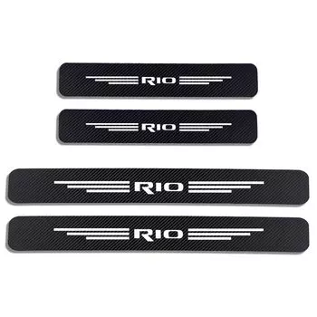 Автомобильные наклейки на порог двери, Накладка на порог автомобиля, Накладка на порог, накладка на педаль, отделка, автомобильные аксессуары для Kia Rio 3, 4, K2, K3, X-Line, тоник