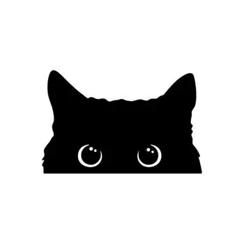 Автомобильные наклейки, водонепроницаемые, аниме, мультфильм, черный кот, симпатичный автомобиль, электрический мотоцикл, компьютер, милые декоративные наклейки, автомобильные аксессуары