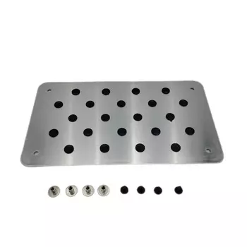 Автомобильные Нескользящие напольные коврики из алюминиевого сплава, экологически чистые резиновые автомобильные аксессуары, Стайлинг