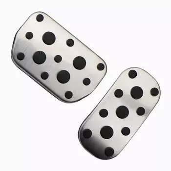 Автомобильные педали Carmilla для Toyota Hilux Revo 2015 2016 2017 2018 2019 2020 2021 из нержавеющей стали, Защитная крышка для автомобильной педали