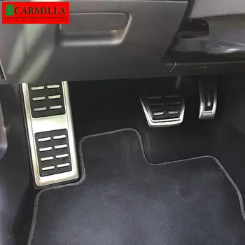 Автомобильные педали для Audi A3, 8 в, 2013, 2014, 2015, 2016, 2017, 2018, 2019, 2020, 2021, защитная крышка для педали из нержавеющей стали с газовым тормозом и подставкой для ног