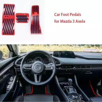 Автомобильные педали для Mazda 3 Axela, подставки для педали акселератора, коврики из алюминиевого сплава, аксессуары для интерьера
