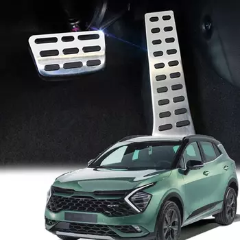 Автомобильные педали из нержавеющей стали для Kia Sportage NQ5 2022 2023 AT ускоритель газа крышка топливный тормоз