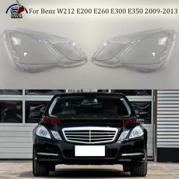 Автомобильные передние фары, фары, прозрачный абажур, корпус лампы, крышка фары, объектив для Benz W212 E200 E260 E300 E350 2009-2013