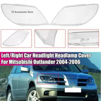 Автомобильные передние фары налобный фонарь крышка объектива для Mitsubishi Outlander 2004 2005 прозрачный корпус прозрачный абажур оболочка Крышка